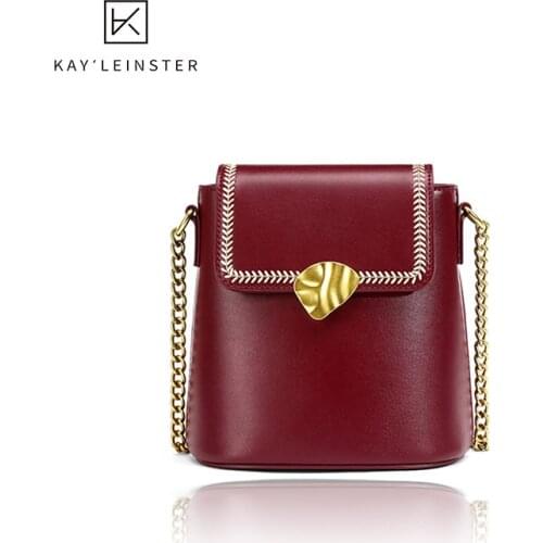 Female Luxury Bags For Women Leather 2021 New Chain Shoulder Small Bucket Bag 2019 Fashion All-Match Messenger Bag