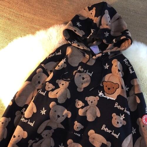 2021 Cartoon Cute Hoodies Women Sweatshirt Panda Print Tops Gothic Hooded Long Sleeve Female Harajuku Loose Casual Woman Clothes