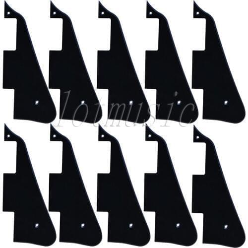 10Pcs Black Gloss Plastics Guitar Pickguard For Electric Guitar Replacement