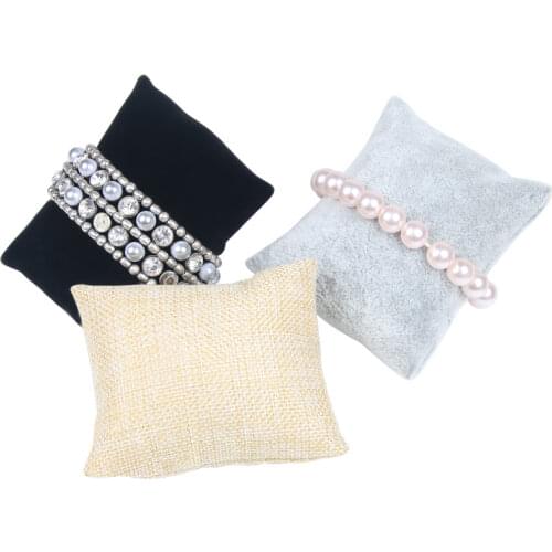 10Pcs/Lot Velvet Watch Cushions Pillow for Case Storage Box Wrist Bracelet Display Stand Holder Organizer 4 Colors