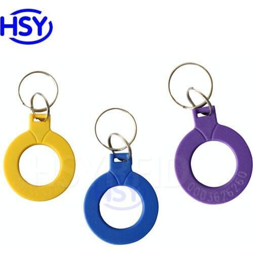 13.56Mhz ISO14443A Keytag IC MF 1K Keyfob RFID 125Khz EM ID Key tags Proximity Keychain TK4100 Access Control Smart Card Keyfobs