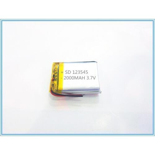 Free shipping 3.7 V tablet battery 2000 mah 123545 speakers navigator Mobile DVD