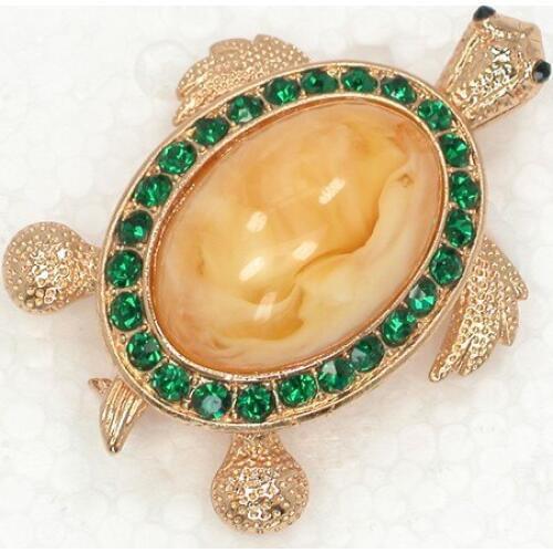 Rhinestone Turtles Pin brooches C781 M2