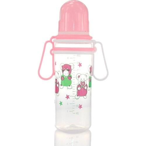 250mL Newborn Infant Baby Boy Girl Standard Caliber PP Feeding Bottle Drinking Water Breast-like Feeling