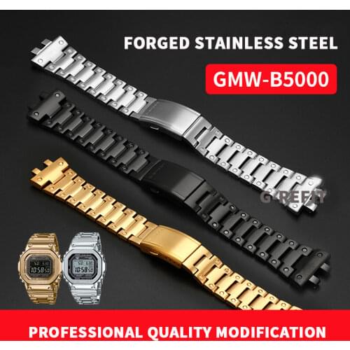 G-Refit GMW-B5000 316L Stainless steel Watch case DW5000 5600 2020 new models B5000 Repal tools black Silvery case GMW B5000