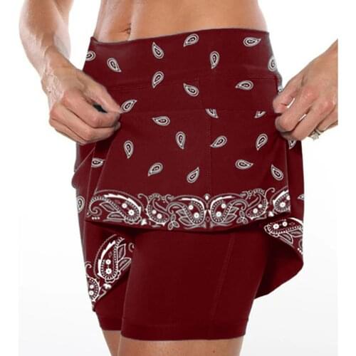 Floral Womens Shorts Summer Athletic Tennis Skirt Golf Skorts For Women With Pockets Breathable Sweat High Waist Jogger Shorts 3