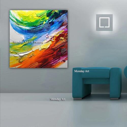 Big Size Decorative Poster Wall Art Canvas knife Oil Painting Modern Abstract Paintings Wall Picture For Living Room Home Decor