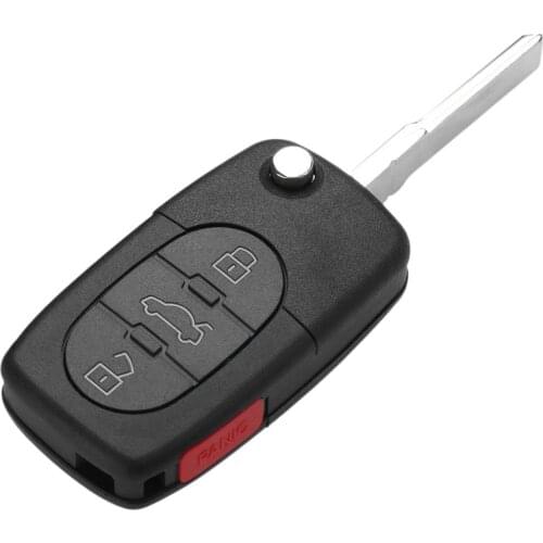 3+1 Buttons Remote Folding key 315MHz 4D0837231E 4D0837231P 4D0 837 231E For Audi A4 S4 A6 A8 TT Quattrol Cabriolet RS6 Allroad