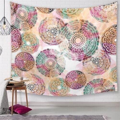 150*130cm Mandala Wall Tapestry Home Decorations Wall Hanging Forest Starry Night Tapestries For Living Room Bedroom