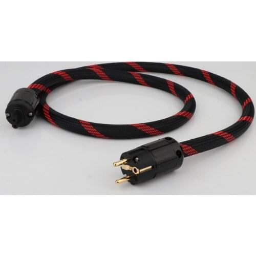 Hifi FP-314Ag OFC series silver plated Hi-End EU/US AC power cable With Figure 8 IEC Female socket Audiophile HIFI Power Cable