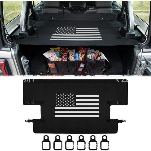 Good Black Retractable Rear Trunk Cargo Luggage Security Shade Cover Shield for for Jeep Wrangler 2007-2018