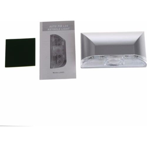 PIR Infrared IR Wireless Auto Sensor Motion Detector Keyhole Light 4 LED Lamp