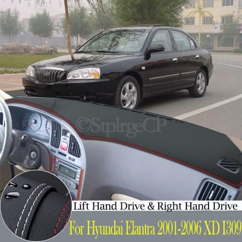 Quality leather instrument panel protection pad and light-proof pad for Hyundai Elantra 2001-2006 XD I30 car styling accessories