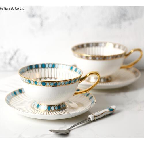 Gem bone china coffee cup and saucer bone china coffee set British Ceramics Afternoon Tea Red Tea Cup Continental Coffee Set