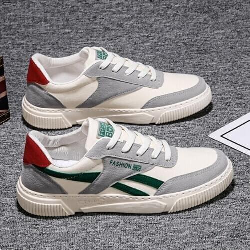 Casual Men Vulcanized Shoes Sneakers Mens Fashion Casual Lace-Up Colorful Trend Wild Canvas Sport Student Board Shoes