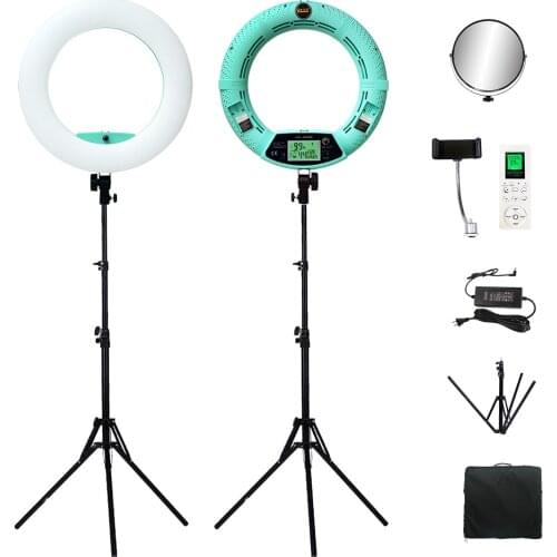 LED Ring lamp Dimmable Camera Ring Light 480 LEDS YIDOBLO Video Light Lamp LCD RC Photographic Lighting +2M stand+ handbag