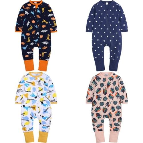Long Sleeve Baby Romper Girls Boy Clothes Dinosaur Bodysuit For Babies New Style Infant Pajamas Fall Body for Newborns Overalls
