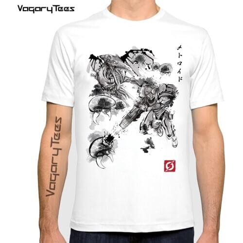 Summer Tops Attack of the Space Pirates Print T-shirt Sumi-e Tshirt men Clothing Fashion O-neck Tee Harajuku Casual Short Sleeve