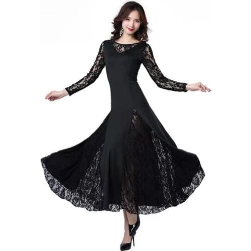 2018 New Adult Modern Ballroom Dance Dress For Ballroom Dancing Waltz Tango Spanish Flamenco Dress Standard Ballroom Dress