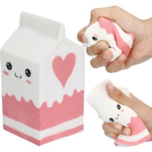 New largest Face Milk Box Banana Ball Squishy Slow Rising Jumbo Pig Cotton Soft skuishy Scented Bread Cake Kid Fun Toy Gift