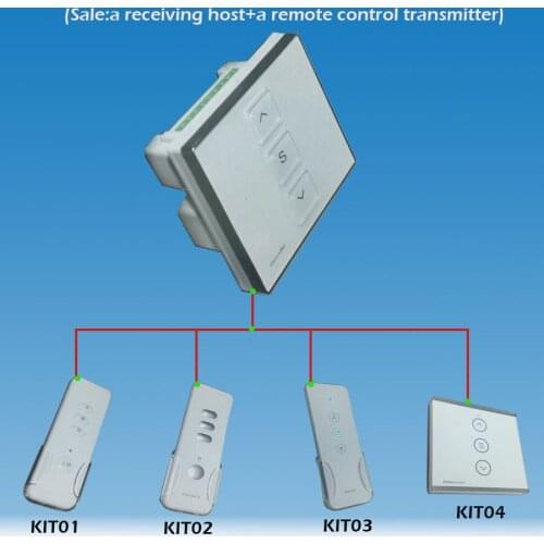 OMATE Type86 screem single remote control DC24V55W Fenestration Interlligent receiver of tubular motor