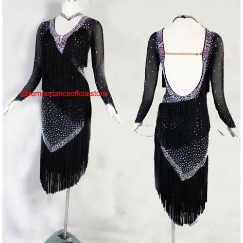 Hot-Selling, Female Latin Dress,New Competition fringe Latin dance dress,salsa dress,ballroom dress,girls dance latin L-0046