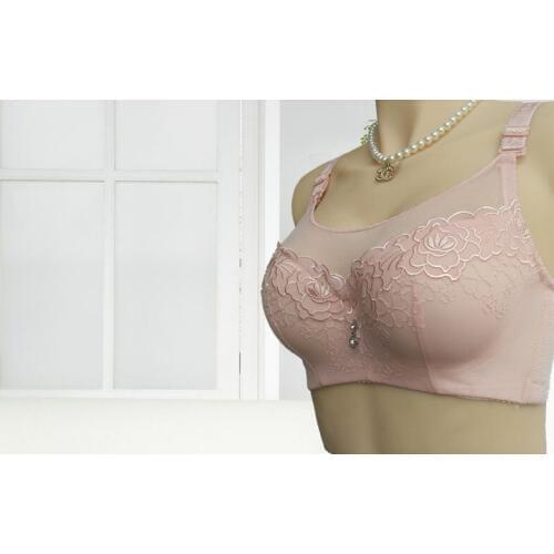 Li Ting sexy lace gather adjustable closing Furu thin section Ms. yards 42 yards ABCD Cup four-breasted underwear bra