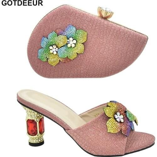 Italian Design High Heels Shoes and Bag To Match Nigerian Shoes and Bag Set Ladies Party Shoes and Bag Wedding Party Pumps