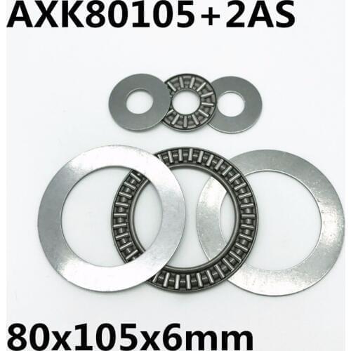 2pcs AXK80105+2AS Thrust Needle Roller Bearing 80x105x4 mm Thrust Bearing Brand New High quality