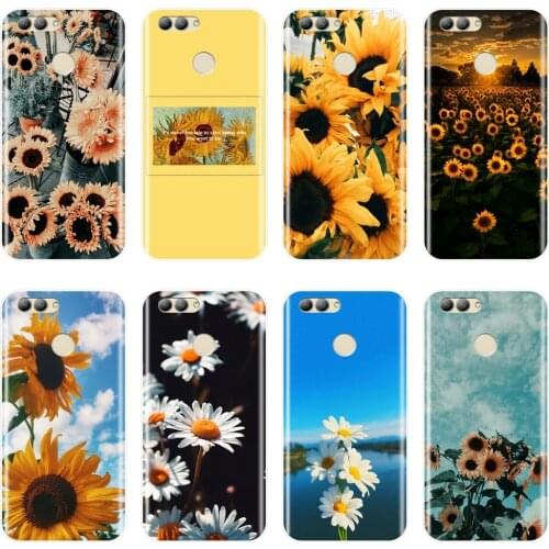 Back Cover For Huawei Nova Smart Lite 2017 Sunflower Soft Silicone Case For Huawei Nova 5 4 4E 3 3I 3E 2i 2 Lite Plus Phone Case