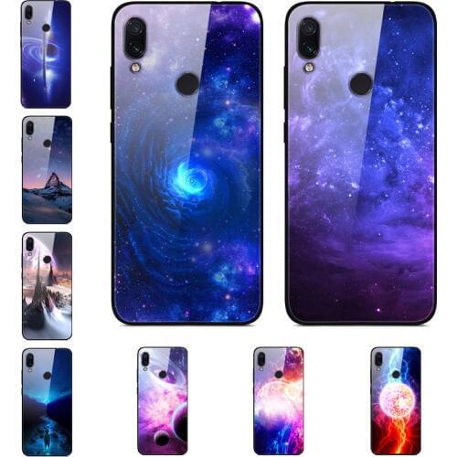 For Xiaomi Redmi 5 5 plus Tempered Cover For Xiaomi Redmi 7 Case Redmi 7A Case Glass Back Coque For Redmi 6 6A Case Fundas Star