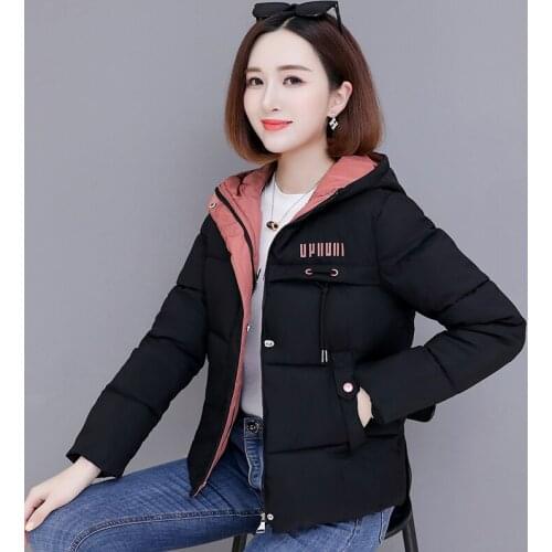 Winter Clothes Women Jacket Hooded Coat Female 2020 New Korean Down Cotton Padded Jackets Thick Parka Femme Veste LXR1222