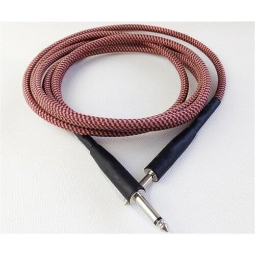 1Pcs Guitar Pedal Cable 3M Amplifier 6.5mm Audio Connection Cable Musical Instruments Accessories