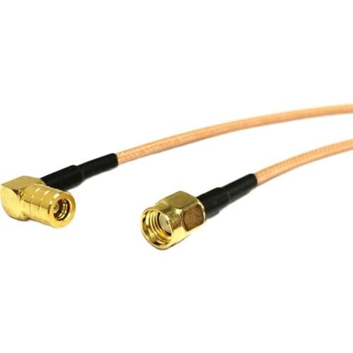 1PC RP SMA male inner hole To SMB Female Jack Right Angle RG316 Coaxial Cable Pigtail 15CM/30CM/50CM Adapter