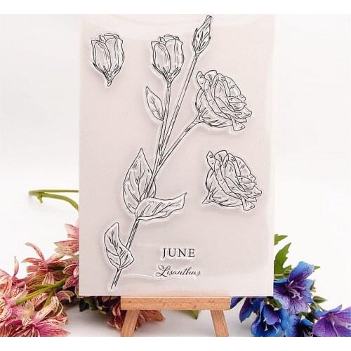 13x19cm Lisianthu Transparent Seal Clear Stamps Silicone Seal TPR Halloween Christmas Roller Stamps DIY Scrapbook Album Card