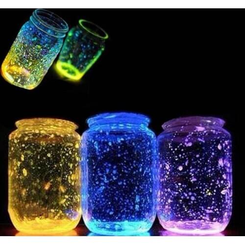 14g Luminous Sand Glow In The Dark Party DIY Bright Paint Star Wishing Bottle Fluorescent Particles Toys