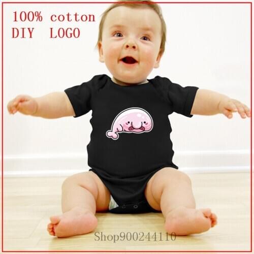 2020 Summer Cartoon Newborn Baby Boys Girls Cotton Bodysuits baby Kawaii Cute Blobfish aquatic animal sea Cotton Baby Rompers
