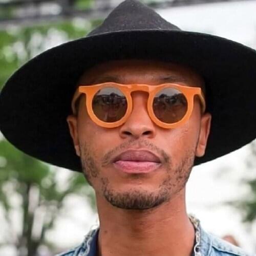 2021 Fashion Vintage Driving Sunglasses Women Men Classic Brand Design Round Small Frame Sun Glasses Pink Goggle Unisex UV400