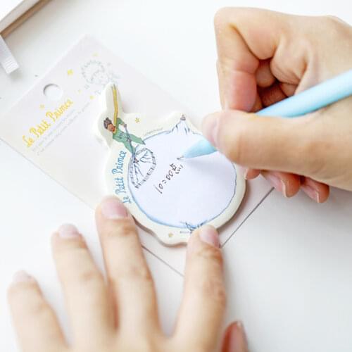 30sheets/lot Kawaii Mini Memo Little Prince Note Pad Message Leave Message Writting School Student Girl Kids Gift