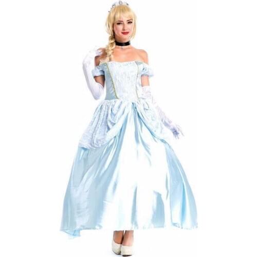 Ella Enchanted Cosplay Sissi Dress Snow White Dress Halloween Costume Sexy Costumes Party Decorations And Articles