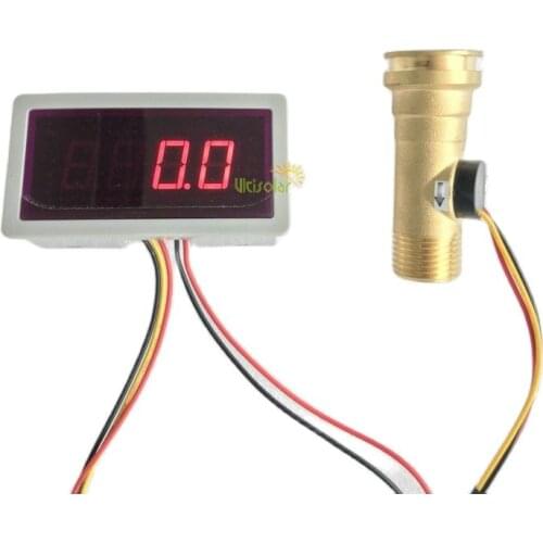 Digital Instant Flow Rate Display US208MR Alarmer Flow Rate Display USC-HS21TA Water Monitor iSentrol Saier Sensor