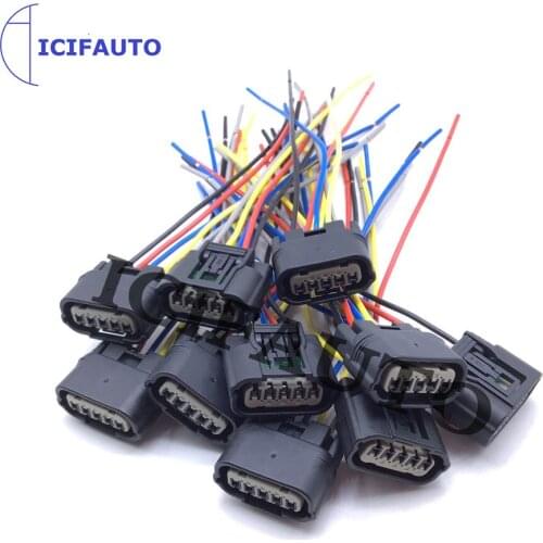 Mass Air Flow Sensor Meter MAF Plug Pigtail Connector Wire For Acura Honda CR-V Civic Accord 2.4L 197400-5140 37980-R11-A01