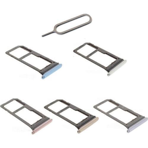 OEM SIM/Micr SD Memory Card Tray Holder With Eject Pin for Samsung Galaxy S8 SM-G950F/S8 Plus S8+ SM-G955F (Single SIM Version)