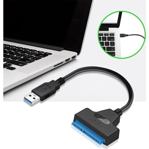 ATA 3 Cable Sata To USB Adapter 6Gbps For 2.5 Inches External SSD HDD Hard Drive 22 Pin Sata III USB 3.0 Port Connection Cable