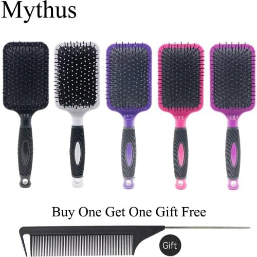 Round Nylon Teeth Anti-slide Rubble Handle Air Cushion Brush Hair Scalp Massage Comb Women Hair Brush Massage Comb