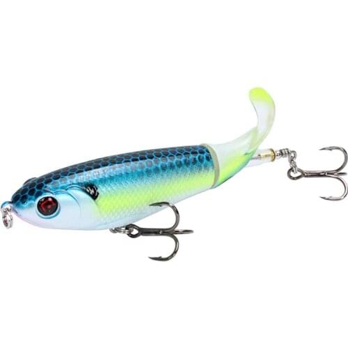 Trolling Topwater Fishing Lure Tackle Hard Bait Popper 17g 10.5cm Swimbait Wobbler Catching Pike Trout