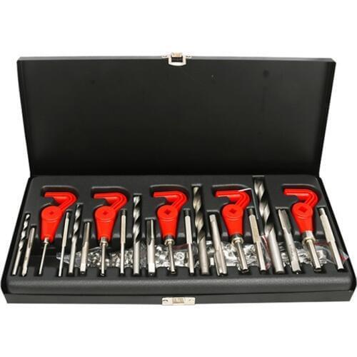 New 131 Pcs Engine Block Restoring Damaged Thread Repair Tool Kit M5 M6 M8 M10 M12 for Car Repair Tools Coarse Crowbar