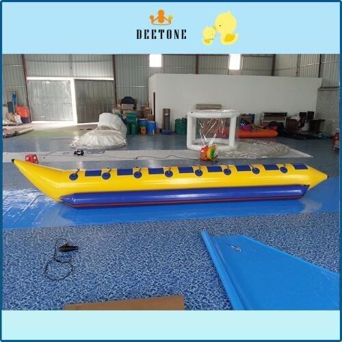 8 persons flying banana boat with free air pump,ocean rider inflatable banana boat for sale