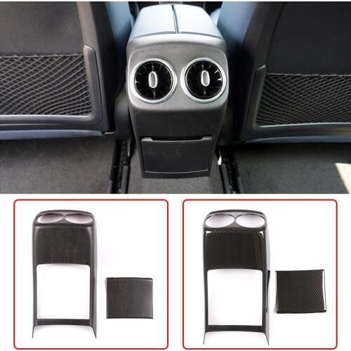 For Mercedes Benz A CLA Class W177 C118 A200 A220 CLA200 Rear Armrest Box Air Outlet Trim Cover Stickers Accessories Car Styling