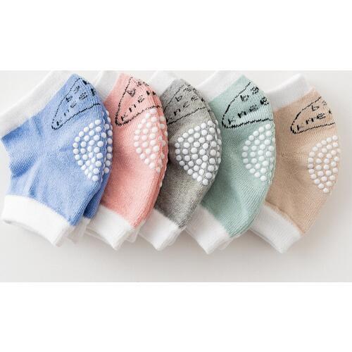 0 to 24 month babys Non - slip Baby Kneecap Summer Cotton Knee protection toddler Crawling Knee Pads Terry Thick Mesh Breathable